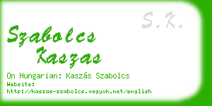 szabolcs kaszas business card